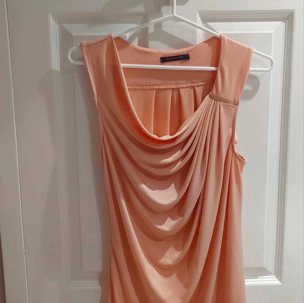 Suzy Shier | Draped Sleeveless Top - Picture 2 of 7